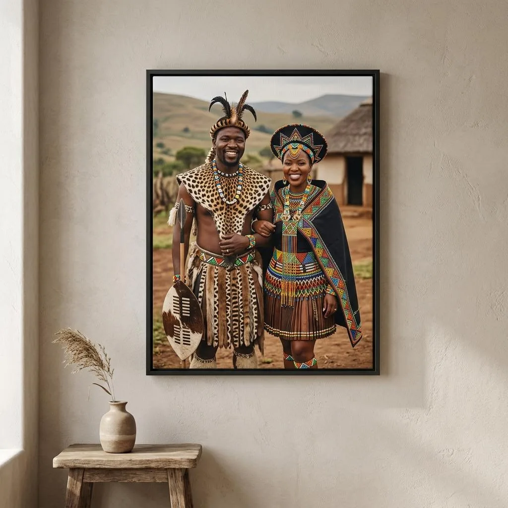 Canvas printing example for Silver Lakes: Ceremony and culture printed on a framed canvas, shown complete for Silver Lakes customers